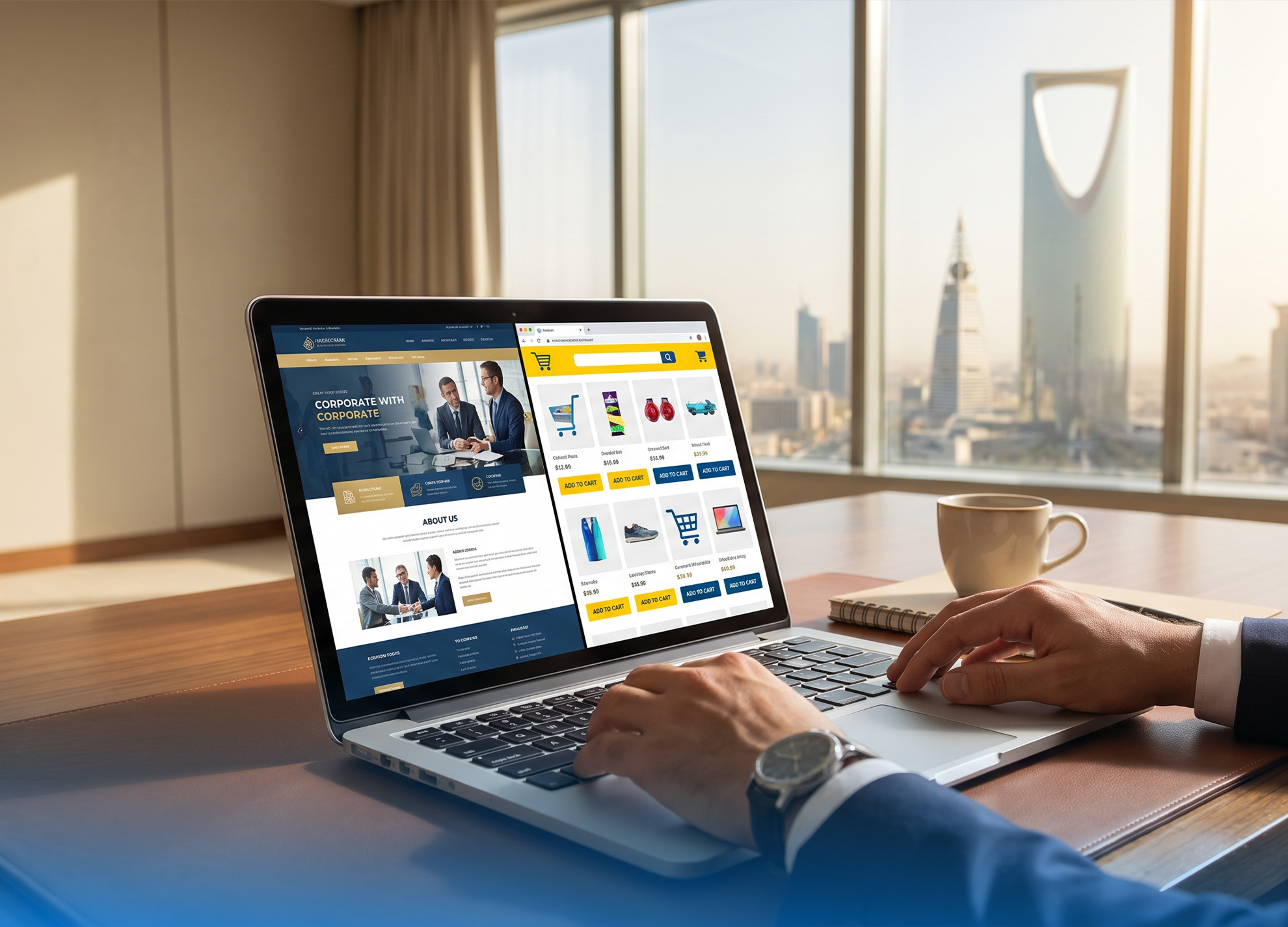 Creating a website in Riyadh: What is the difference between an introductory website and an online store?