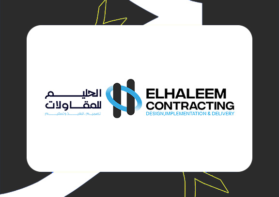 لوجو الحليم للمقاولات