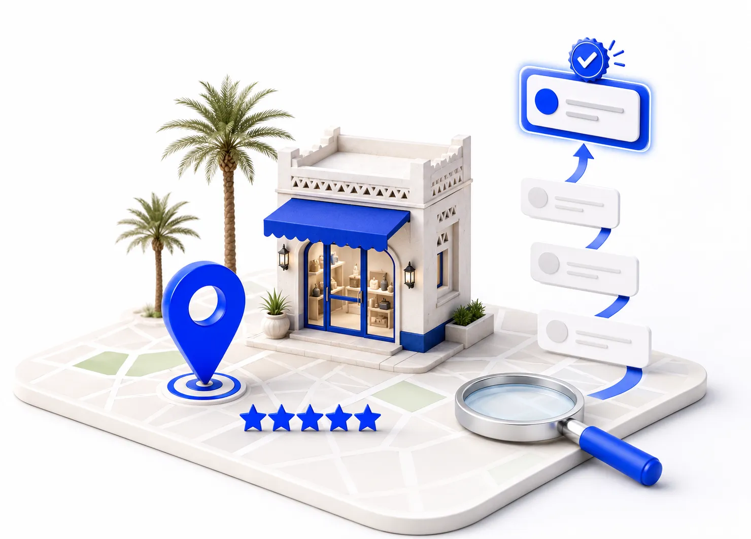 Website design in Qassim: What do local projects need to appear on Google?