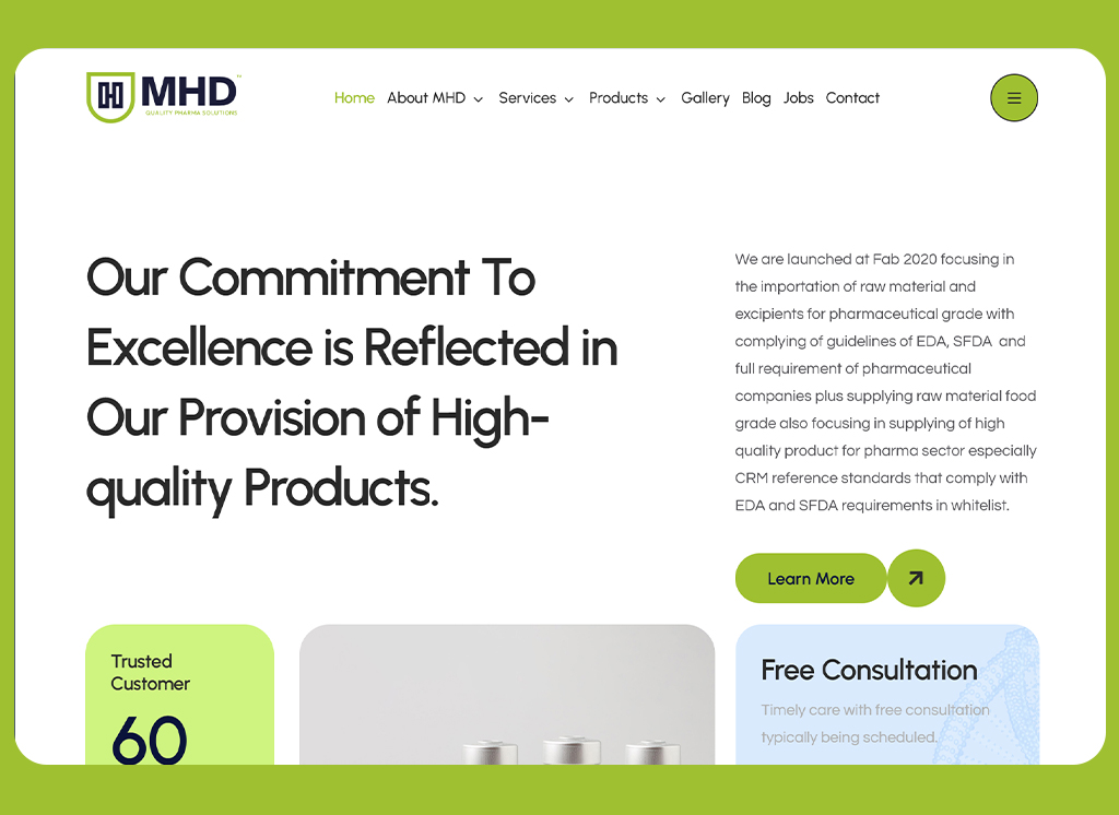 MHD Company website