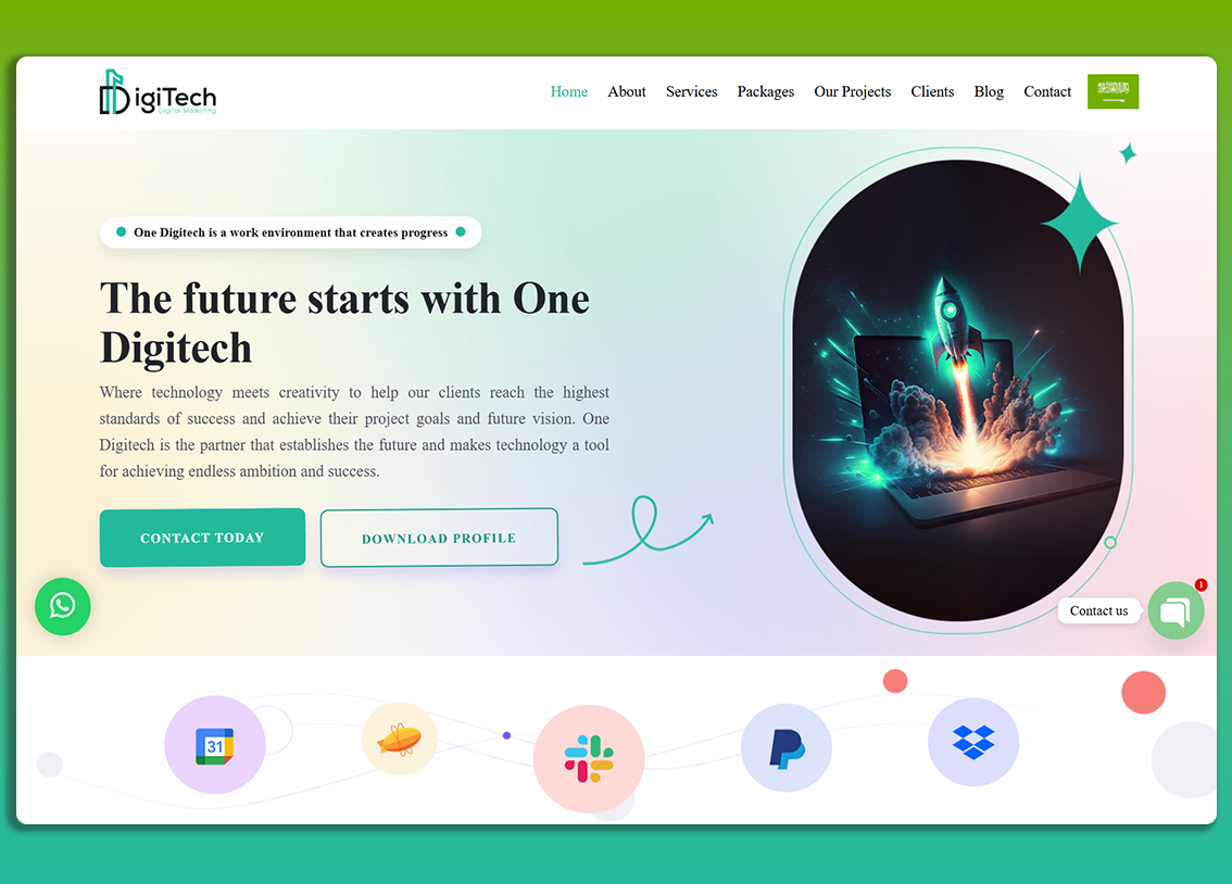 One Digitech Company Website