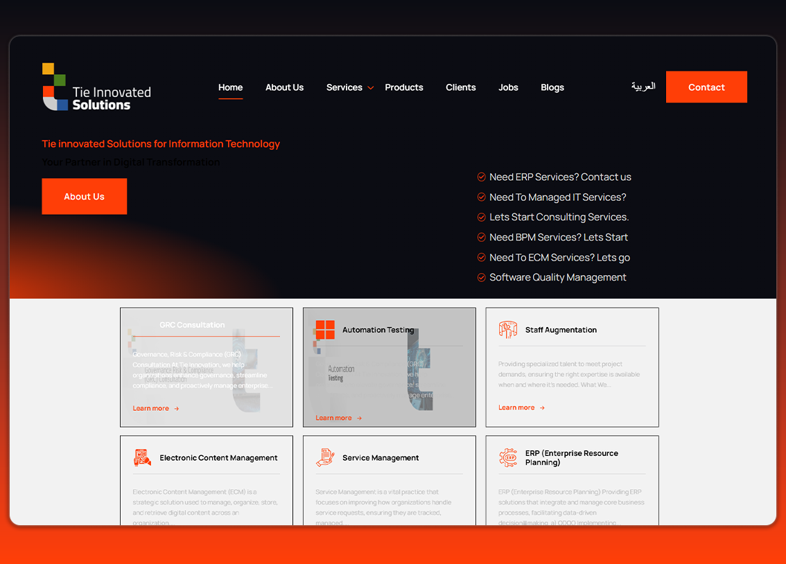 Tie Company Website