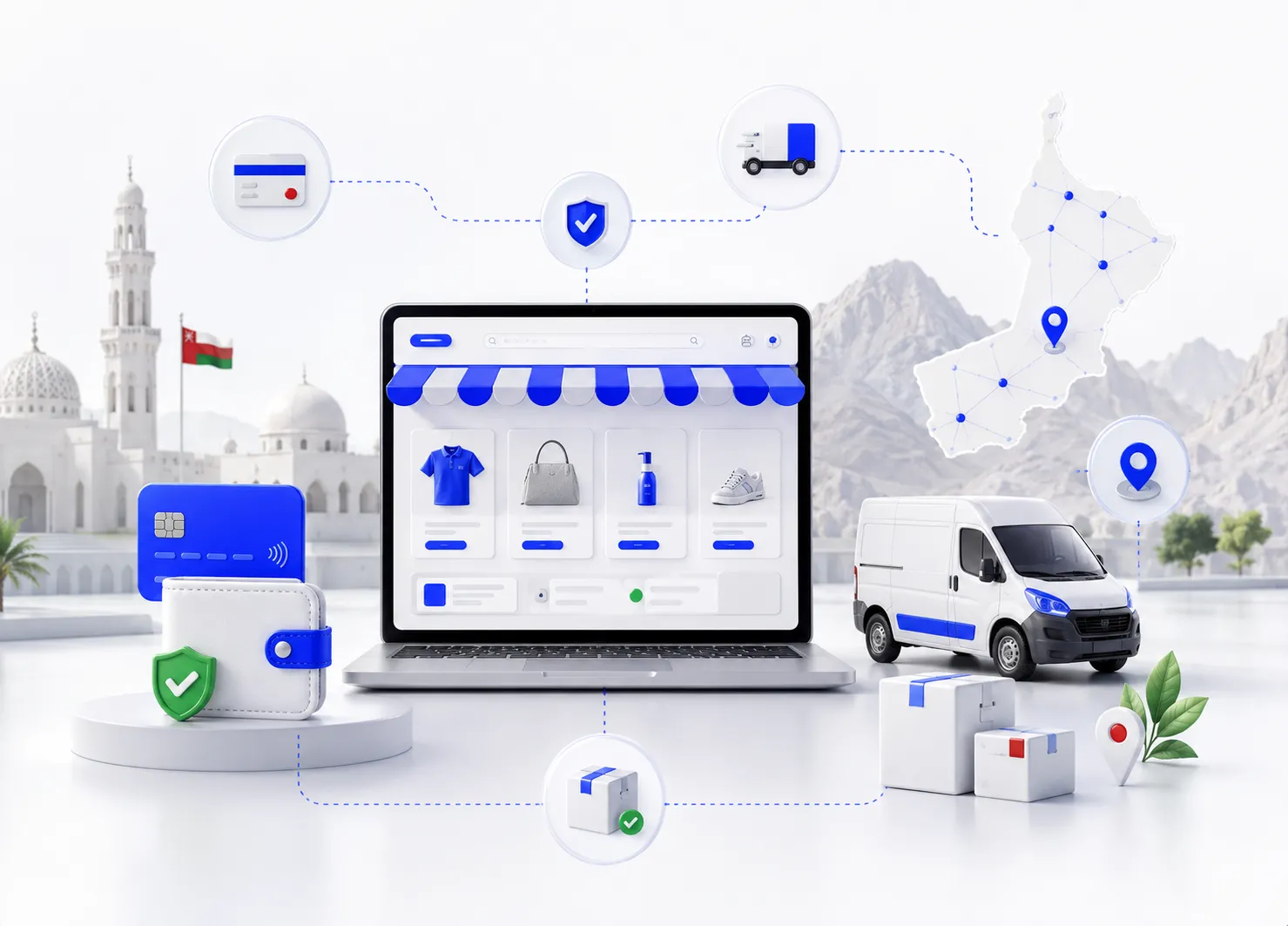 Online Store Design in Amman: Payment and Shipping Gateways to Connect