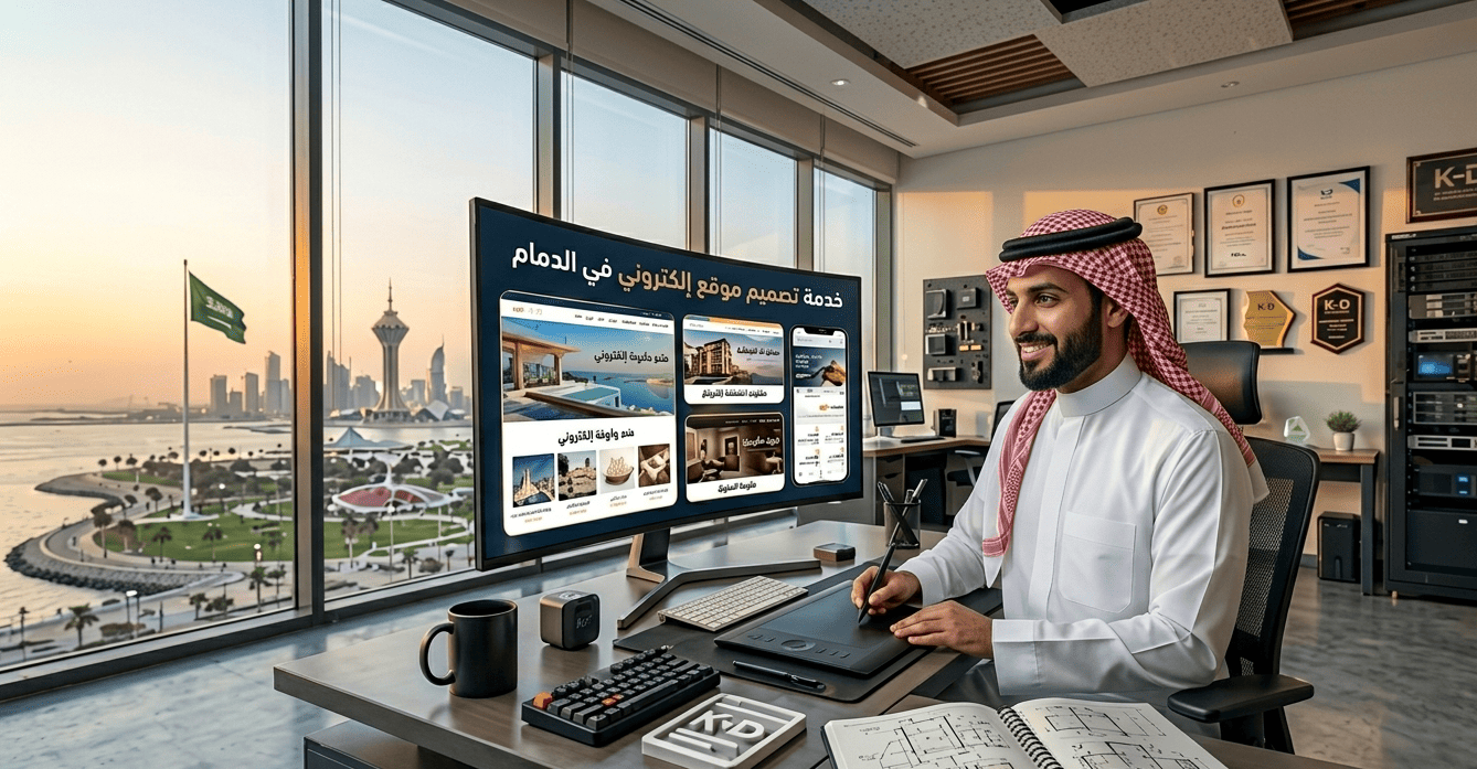 (العربية) تصميم موقع إلكتروني في الدمام: الحل الذكي لجذب العملاء وتنمية أعمالك في السوق السعودي