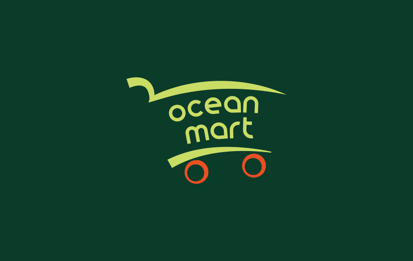 تصميم شعار Ocean Mart سوبر ماركت